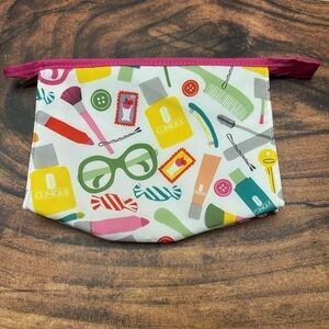 Clinique Multicolor Cosmetic Bag NWOT